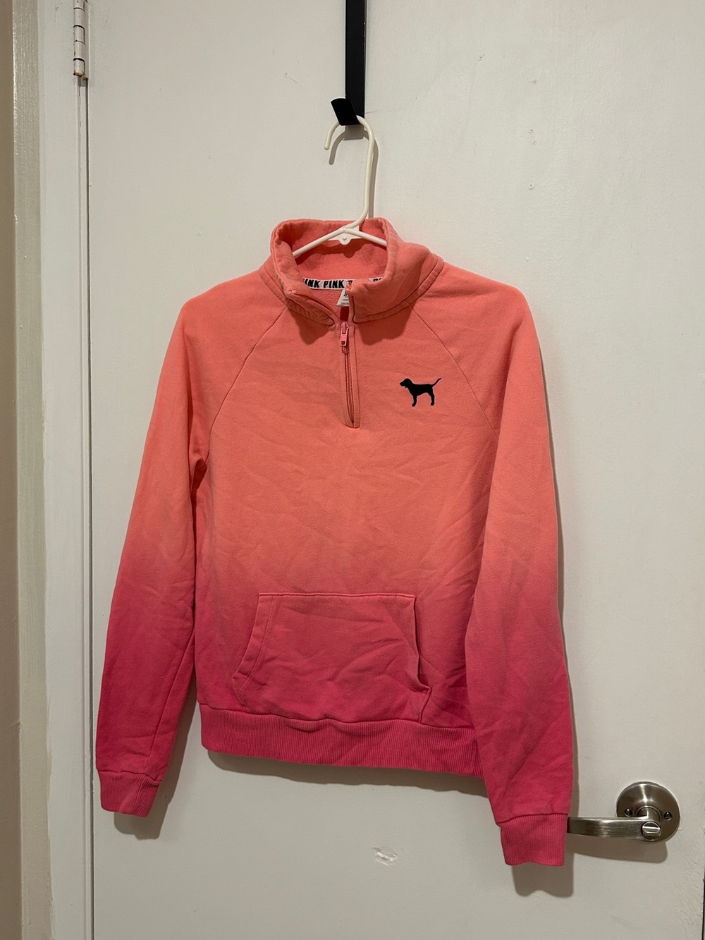 Victoria's Secret ombré PINK quarter zip sweatshirt